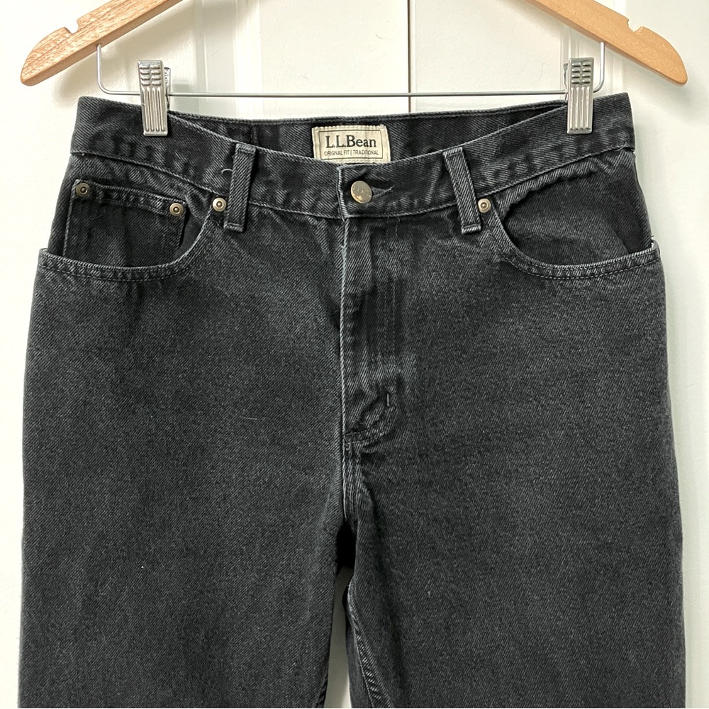 L.L. Bean Women's Straight Leg Jeans - Black
